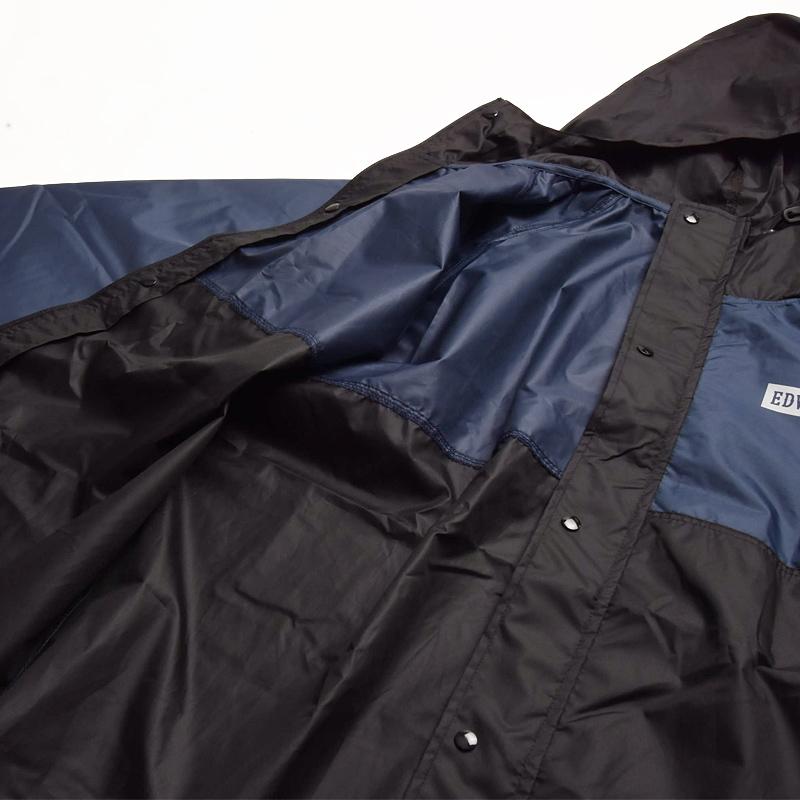 EDWIN エドウィン ロング丈 レインコート 男女兼用 3色展開