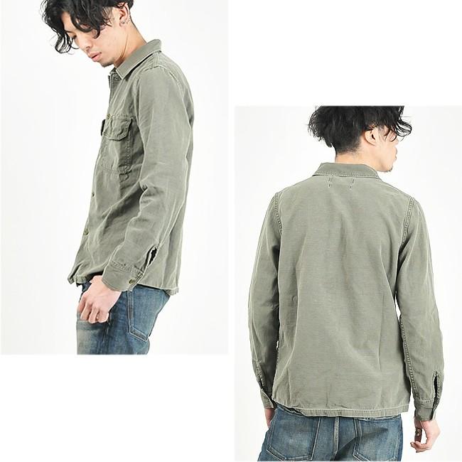 REMI RELIEF（レミ レリーフ） 長袖ミリタリーシャツ ワークシャツ
