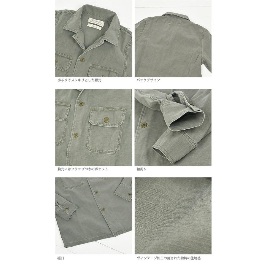 REMI RELIEF（レミ レリーフ） 長袖ミリタリーシャツ ワークシャツ