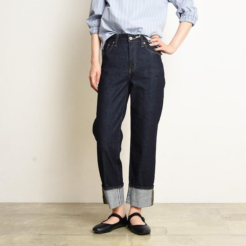 SOMETHING（サムシング） エルザ ストレート デニムパンツ レディース