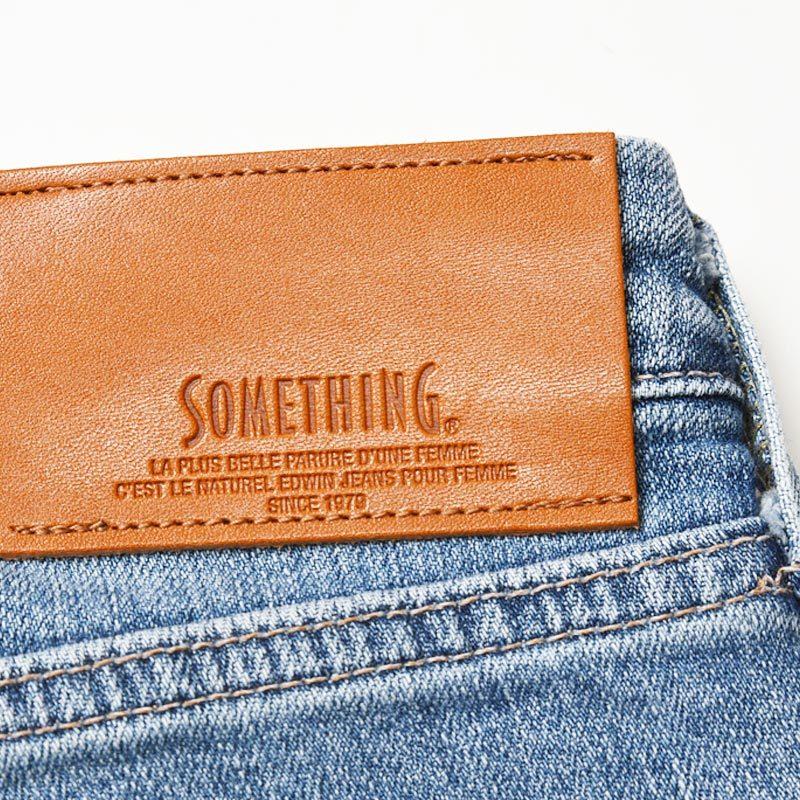 【試着のみ】美品★完売品 デニム ジーンズ ストレート テーパードパンツ SOMETHING 裾上げ無料 定番 サムシング テーパード ストレート