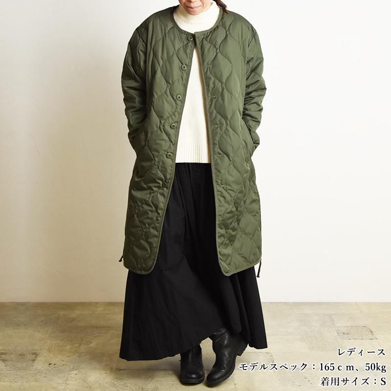 TAION（タイオン） ミリタリー ダウンコート クルーネック スナップ