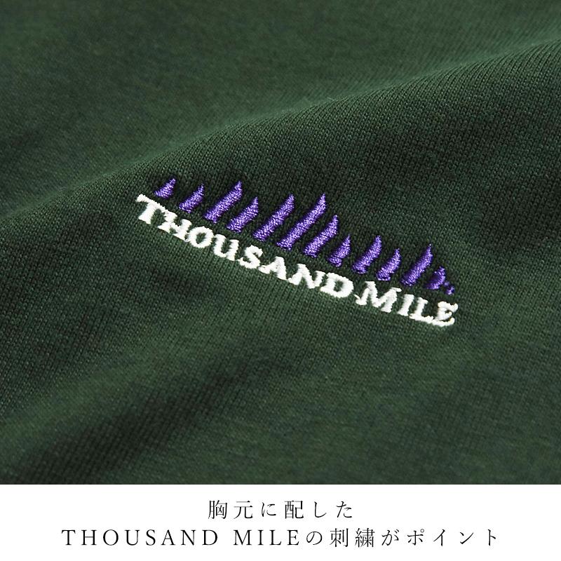 サウザンドマイル THOUSAND MILE  ワンポイント刺繍ロゴ フレンチスリーブ Tシャツ レディース TM251TC00292 | THOUSAND MILE | 10
