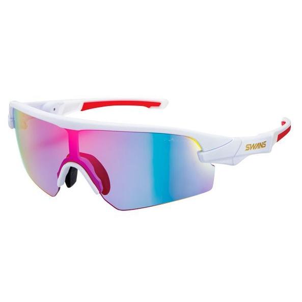 STRIX DA-3516　SWANSサングラス MAW色マットホワイト、レッドシャドーミラー×ULネプチューンパープルレンズ メーカー取り寄せ 受注後在庫の有無連絡します。