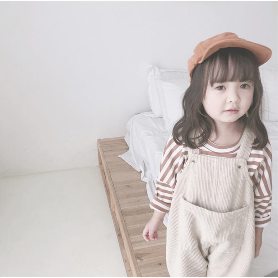 サロペット 女の子 男の子 コーデュロイ オーバーオール パンツ 80 90