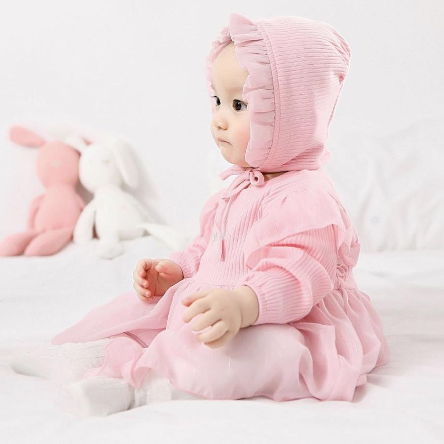 ロンパース カバーオール フォーマル 結婚式 70 ベビー 赤ちゃん ボンネット 帽子 付き ワンピース風 お食い初め 0911 Germeyshop 通販 Yahoo ショッピング