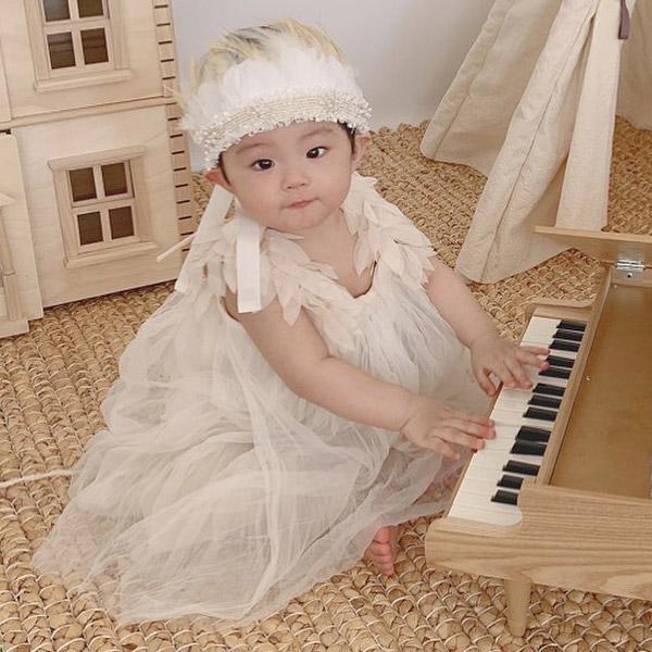 ベビードレス セレモニードレス ロンパース チュール チュチュドレス