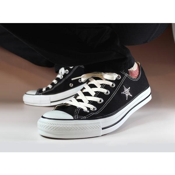 スワロフスキー カスタム スニーカー 星 きらきら スター スワロ Swarovski くつ お洒落 カジュアル キャンバス ローカット 靴 All Star Gc 01 アトリエ Geschenk 通販 Yahoo ショッピング