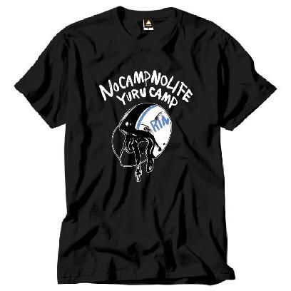ゆるキャン△ ヘルメットTシャツ リン M ブラック | 