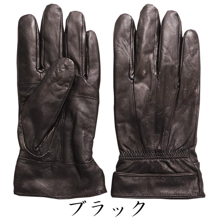 手袋 メンズ レザー 本革手袋  レザー 皮 革 レザーグローブ 防寒手袋 it-351 |  | 02