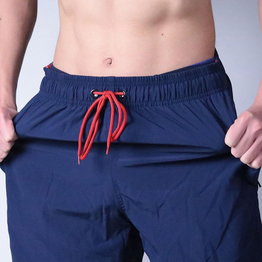 日体大 ボクサー水着 男子用 黒・青 水着 メンズ 海水パンツ ショート 丈 サーフパンツ ns-2580-07