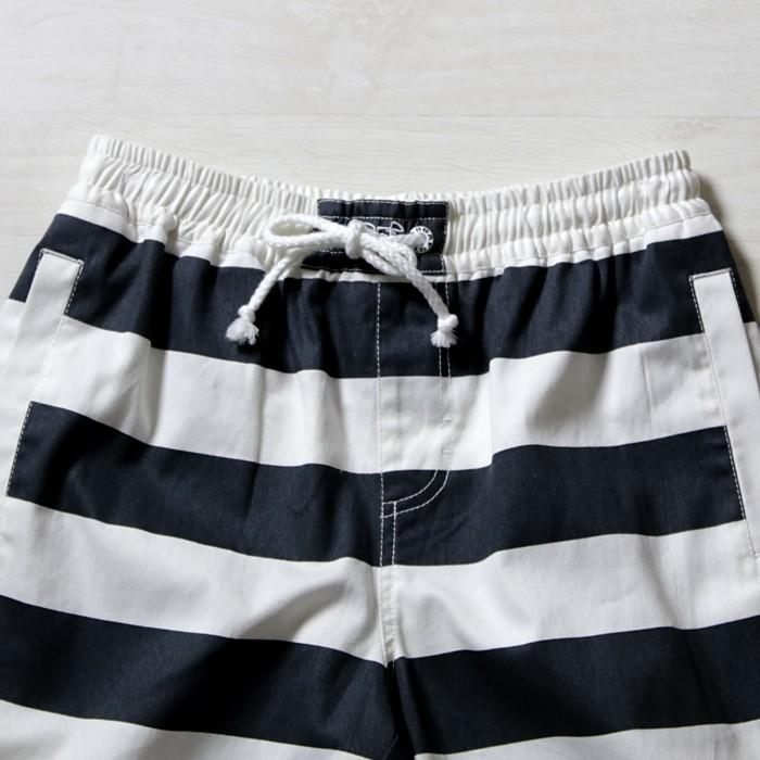 リフト　サーフパンツ　NAVY UK　XSサイズ サーフパンツ レディース 水着 コットン ボーダー ns-3033-02