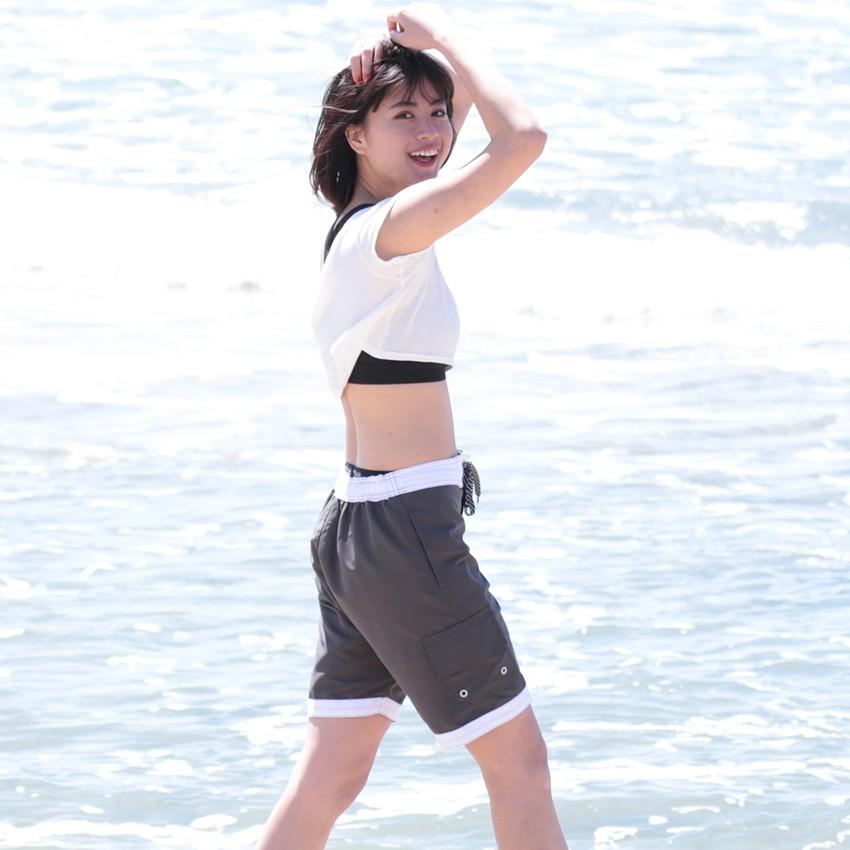 レディースサーフパンツ 水着 ロング丈 女性用 大きいサイズ