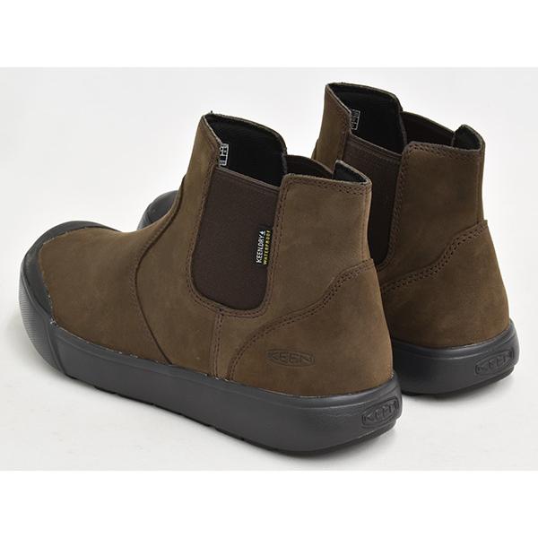 KEEN WOMEN ELENA CHELSEA WP 【キーン エレナ チェルシー ウォータープルーフ】 MULCH / BLACK