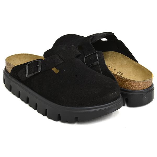 [1/3 20:00〜★新春フェア開催] BIRKENSTOCK BOSTON PAP CHUNKY 【ビルケンシュトック ボストン チャンキー】 BLACK / SUEDE LEATHER | BIRKENSTOCK