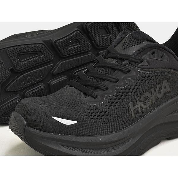 【並行輸入品】[現価格での販売は7/13 2:00まで]HOKA WMS BONDI 9 【ホカ ウィメンズ ボンダイ 9】 BLACK / BLACK (WIDTH:B) | HOKA ONEONE | 02