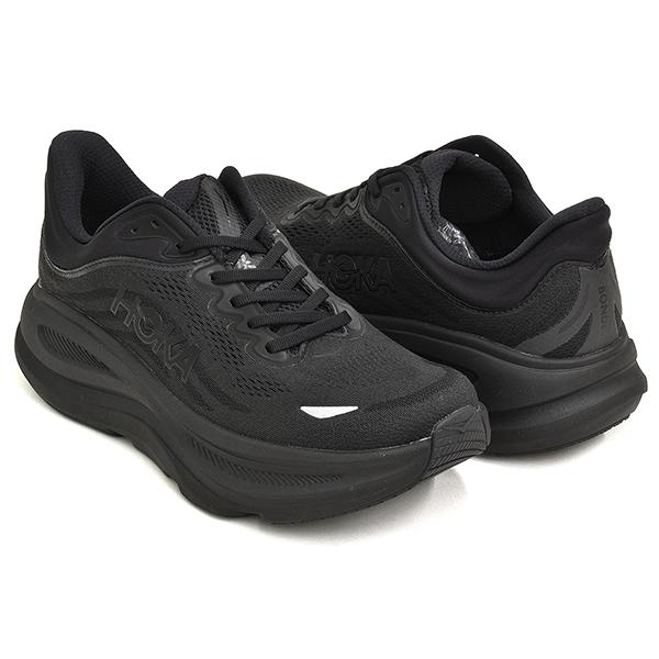 【並行輸入品】[1/3 20:00〜★新春フェア開催]HOKA BONDI 9 WIDE 【ホカ ボンダイ 9 ワイド 幅広 メンズ】 BLACK / BLACK (WIDTH:2E) | HOKA ONEONE