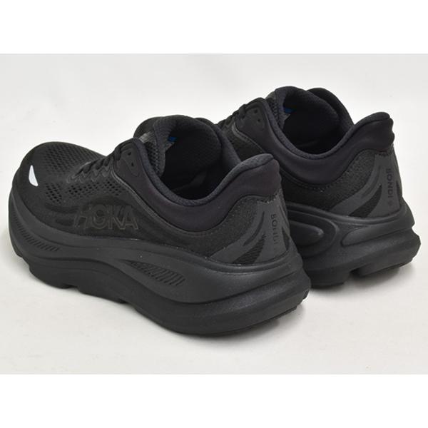 【並行輸入品】[現価格での販売は7/13 2:00まで]HOKA WOMEN'S BONDI 9 WIDE 【ホカ ウィメンズ ボンダイ 9 ワイド 幅広】 BLACK / BLACK (WIDTH:D) | HOKA ONEONE | 01