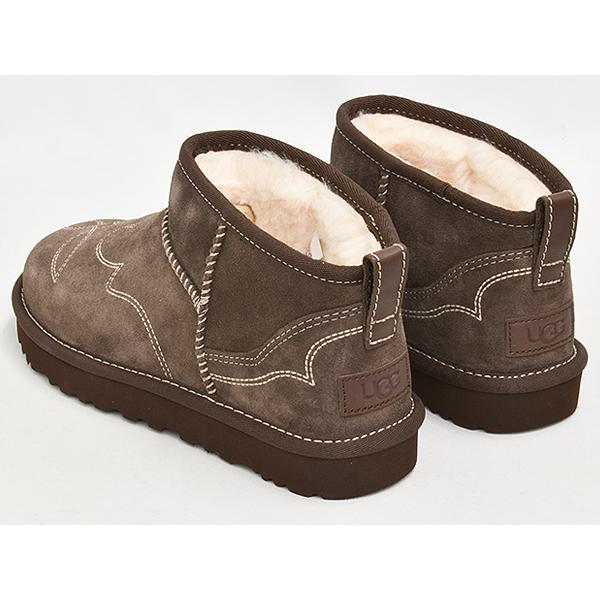 【並行輸入品】[現価格での販売は9/16 0:00まで]UGG W CLASSIC ULTRA MINI WESTERN 【アグ クラシック ウルトラ ミニ ウエスタン ウェスタン】 BURNT CEDAR | UGG | 01