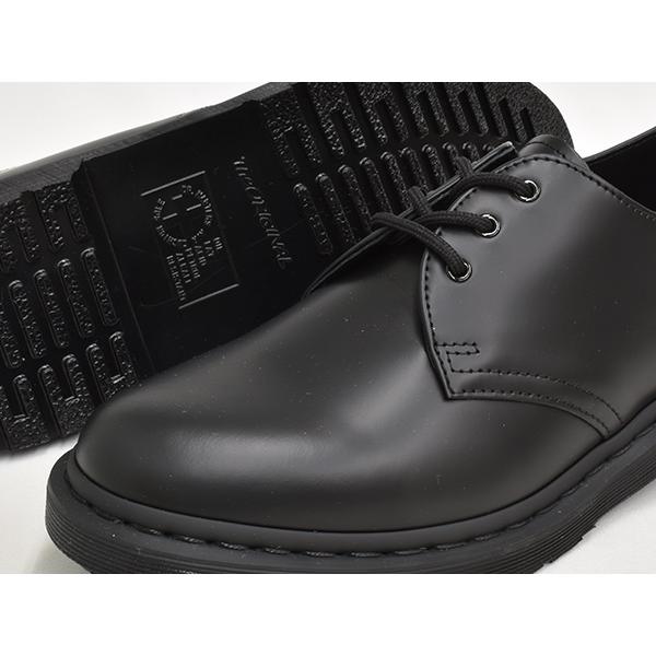 【並行輸入品】[1/3 20:00〜★新春フェア開催]Dr.Martens 1461 MONO 3EYE GIBSON SHOE 【ドクターマーチン 3 アイ ギブソン シューズ】 BLACK SMOOTH | Dr.Martens | 02