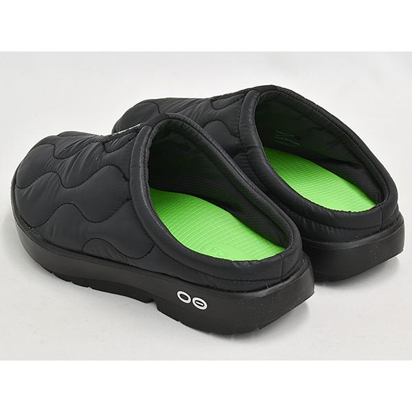 OOFOS MEN'S OOCOOZIE THERMO MULE 【ウーフォス メンズ ウークージー サーモ ミュール】 BLACK / BLACK | OOFOS | 01