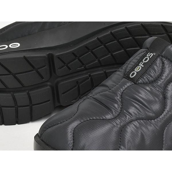 OOFOS MEN'S OOCOOZIE THERMO MULE 【ウーフォス メンズ ウークージー サーモ ミュール】 BLACK / BLACK | OOFOS | 02