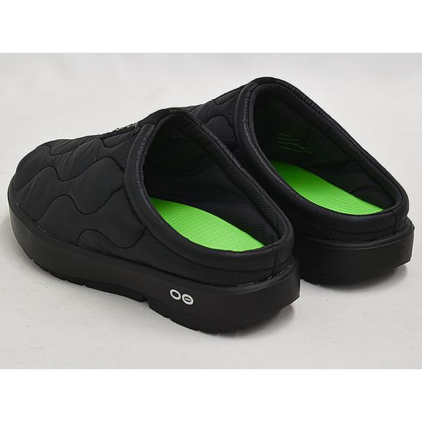 OOFOS WOMEN'S OOCOOZIE THERMO MULE 【ウーフォス ウィメンズ ウークージー サーモ ミュール】 BLACK | OOFOS | 01
