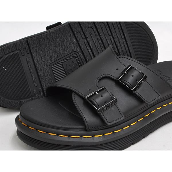 Dr.Martens DAX SLIDE LEATHER SANDAL 【ドクターマーチン ダックス】 BLACK HYDRO｜gettry｜03