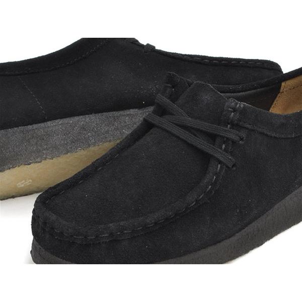 Clarks WALLABEE 【クラークス ワラビー ウィメンズ ブラック スウェード】 BLACK SUEDE (WOMENS) WIDTH:D | Clarks | 02