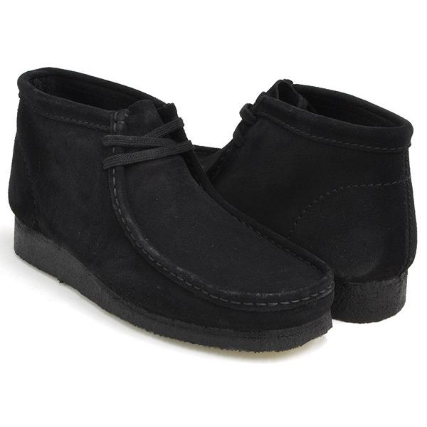 Clarks WALLABEE BOOT 【クラークス ワラビー ブーツ】  BLACK SUEDE (WIDTH:G) | Clarks