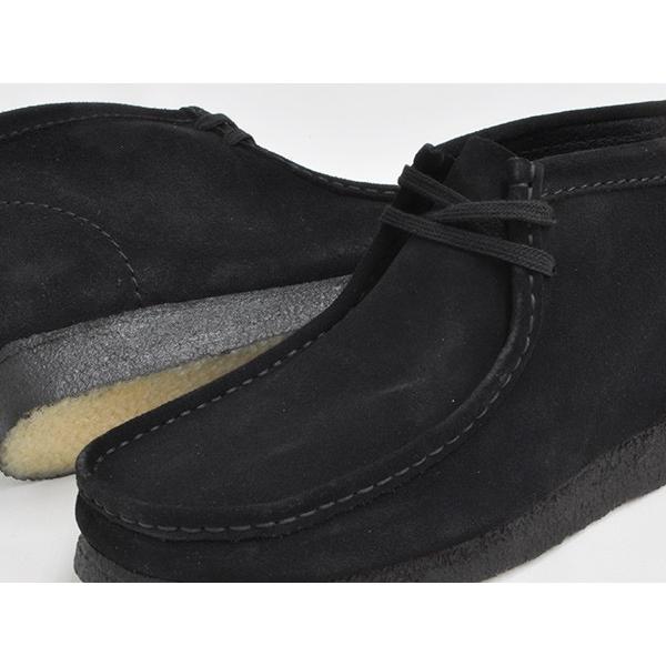 Clarks WALLABEE BOOT 【クラークス ワラビー ブーツ】  BLACK SUEDE (WIDTH:G) | Clarks | 02