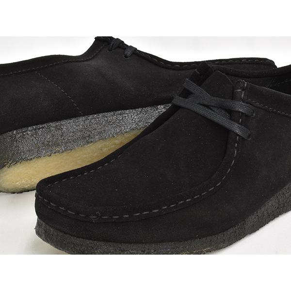 [4/30 0:00まで★期間限定セール]Clarks WALLABEE 【クラークス ワラビー】 【ブラック 黒 スウェード スエード シューズ メンズ】 BLACK SUEDE (WIDTH:G)｜gettry｜03