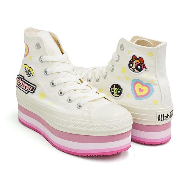 [1/3 20:00〜★新春フェア開催]CONVERSE ALL STAR CHUNKYLINE HI / THE POWERPUFF GIRLS [コンバース オールスター ハイ 国内正規品] WHITE (5SE182) | CONVERSE SKATEBOARDING