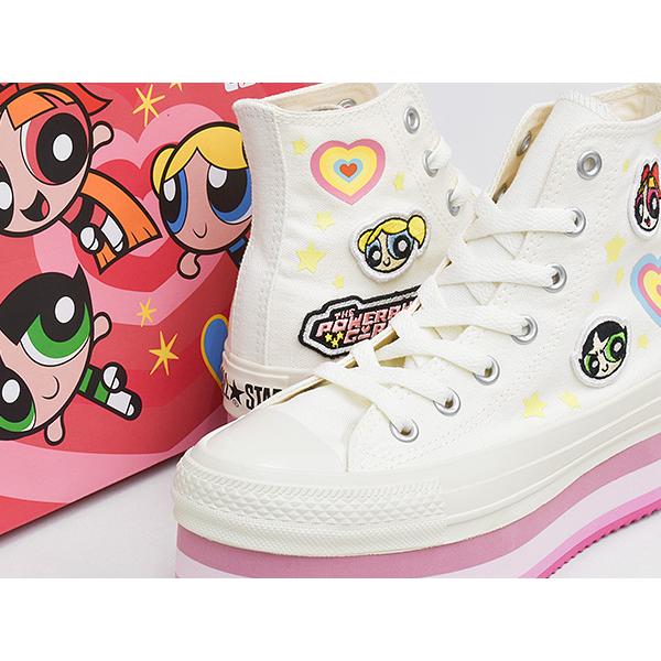[1/3 20:00〜★新春フェア開催]CONVERSE ALL STAR CHUNKYLINE HI / THE POWERPUFF GIRLS [コンバース オールスター ハイ 国内正規品] WHITE (5SE182) | CONVERSE SKATEBOARDING | 02