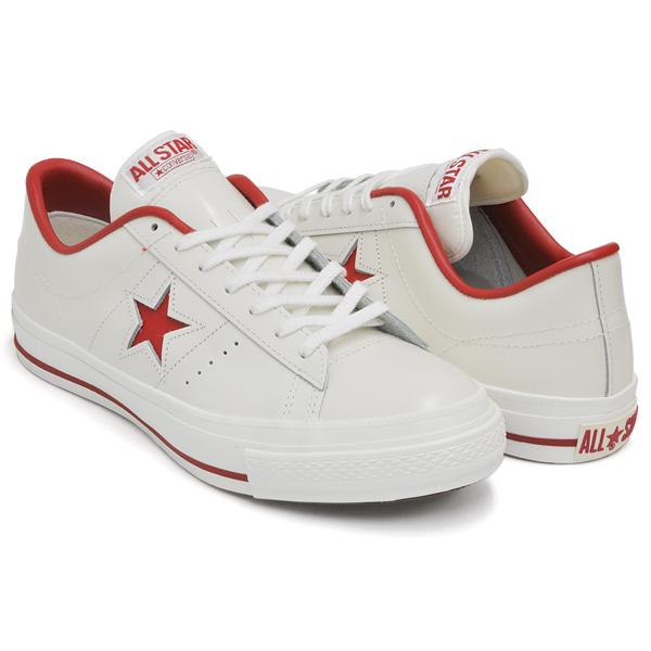CONVERSE ONE STAR J 【コンバース ワンスター メイド イン ジャパン 日本製】 WHITE / RED | ONE STAR