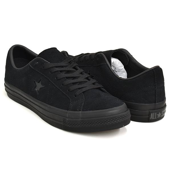 [1/3 20:00〜★新春フェア開催]CONVERSE ONE STAR SUEDE 【コンバース ワンスター スエード スウェード 国内正規品】 BLACK MONOCHROME | CONVERSE SKATEBOARDING