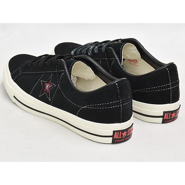 [1/3 20:00〜★新春フェア開催]CONVERSE ONE STAR SUEDE / STRANGER THINGS 5 【コンバース ワンスター スエード スウェード】 BLACK | CONVERSE SKATEBOARDING | 01