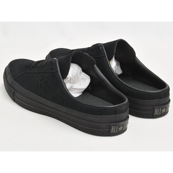 [現価格での販売は7/13 2:00まで]CONVERSE ONE STAR SUEDE MULE 【コンバース ワンスター スエード スウェード】 BLACK MONOCHROME | CONVERSE SKATEBOARDING | 01
