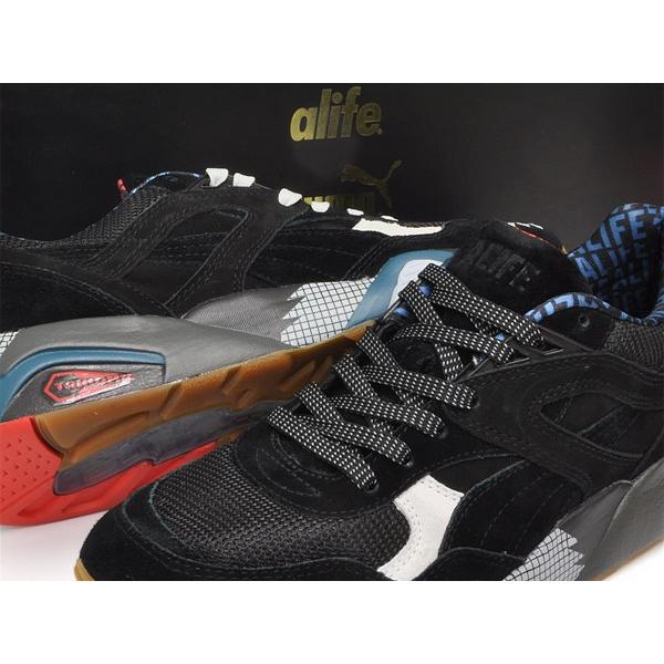 PUMA R698 X ALIFE BLACK 【プーマ R698 ブラック】 【エーライフ ニューヨーク】 BLACK - GLACIER GRAY｜gettry｜03