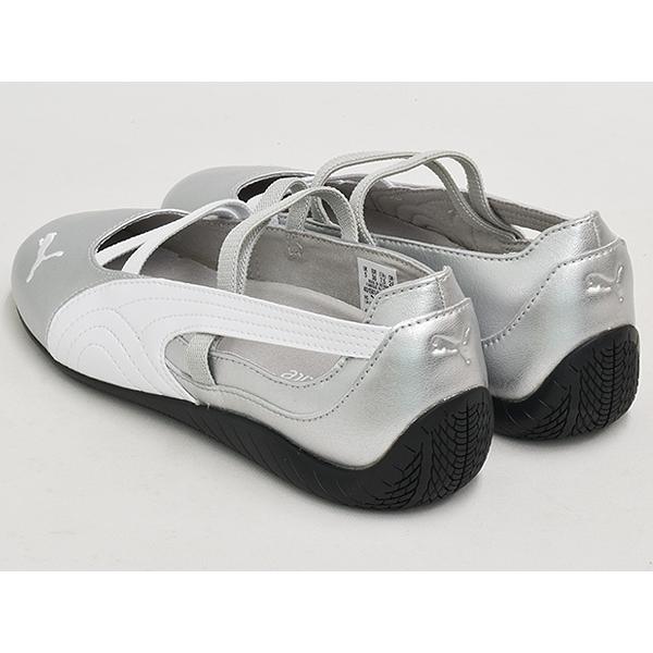 PUMA SPEEDCAT BALLET METALLIC WNS 【プーマ スピードキャット バレエ メタリック ウィメンズ】 PUMA SILVER - PUMA WHITE | Cali | 01