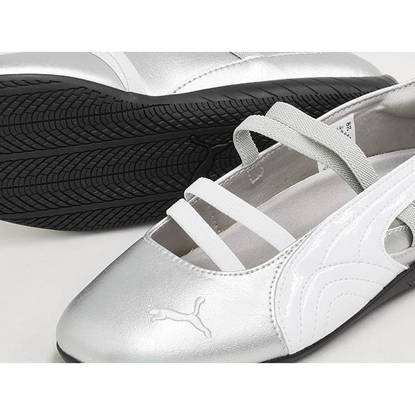 PUMA SPEEDCAT BALLET METALLIC WNS 【プーマ スピードキャット バレエ メタリック ウィメンズ】 PUMA SILVER - PUMA WHITE | Cali | 02