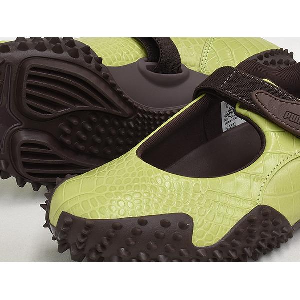 [現価格での販売は6/1 2:00まで]PUMA MOSTRO FEY CROC 【プーマ モストロ フェイ クロコ 国内正規品】 PISTACHIO GREEN - CHOCO BROWNの画像