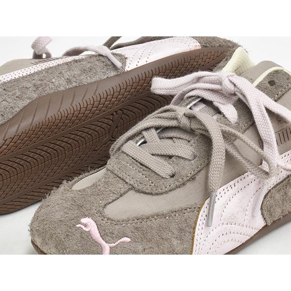 [9/30 10:00まで★決算感謝祭]PUMA SPEEDCAT BRUSHED LUXE WNS 【プーマ スピードキャット ブラッシュド ラックス ウィメンズ】 MOUSE GRAY - GUM | Cali | 02