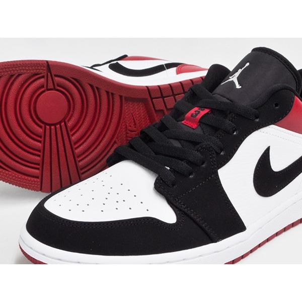 NIKE AIR JORDAN 1 LOW ''BLACK TOE'' 【ナイキ エア ジョーダン ロー】 【ブラックトゥ つま黒】 WHITE /  BLACK - GYM RED