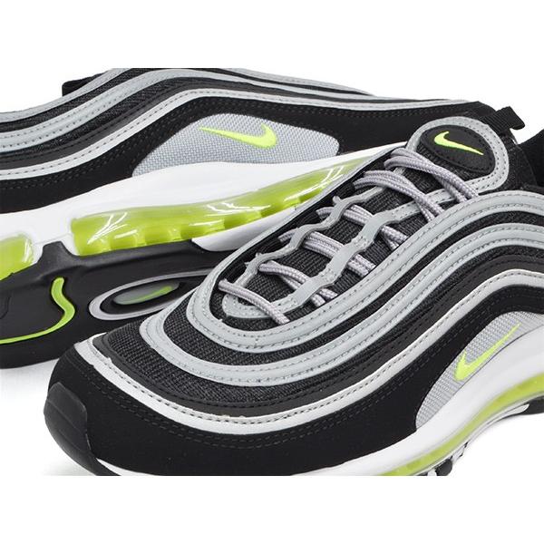 NIKE AIR MAX 97 ''NEON'' 【ナイキ エア マックス ネオン ジャパン オリジナル JAPAN OG 日本】 BLACK / VOLT - METALLIC SILVER｜gettry｜03