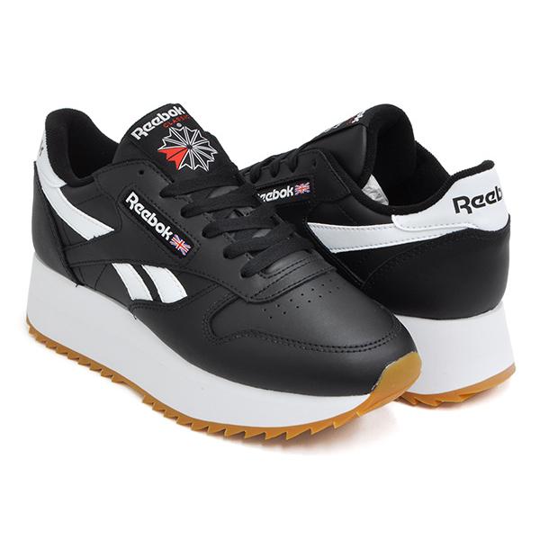 Reebok CL LTHR DOUBLE EF 【リーボック クラシック レザー ダブル】 BLACK / WHITE / PRIMAL