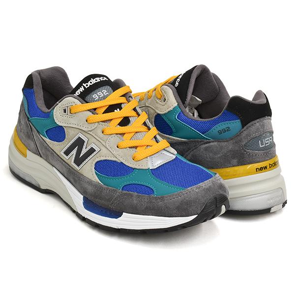 NEW BALANCE M992 RR 【ニューバランス 992 Dワイズ】 【メイド イン アメリカ USA】 GREY / GREEN (WIDTH:D)｜gettry