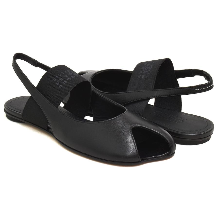 【並行輸入品】 MM6 Maison Margiela ANATOMIC NUMERIC SLINGBACK 【エムエム6 メゾン マルジェラ アナトミック ニューメリック スリングバック】 BLACK