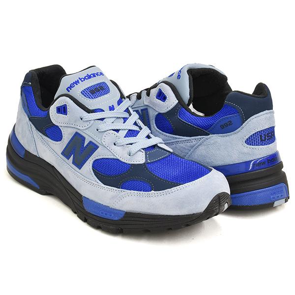 【並行輸入品】 NEW BALANCE U992 AR  【ニューバランス 992】 LIGHT ARCTIC GREY / BLACK / BLUE GEMSTONE (WIDTH:D) | New Balance