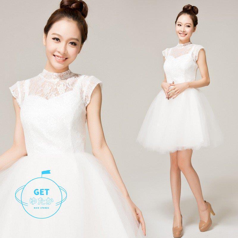 格安 送料 ミニドレス 白 安い ウエディングミニドレス 結婚式 発表会 披露宴 パーティードレス ミニ 二次会 ウェディングドレス 花嫁 ミニドレス 韓国 コンサート Wedding 取扱店は Www Superavila Com